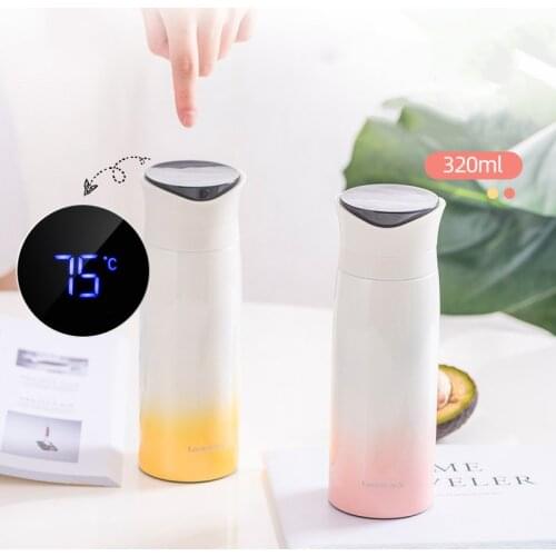 Smart Thermos Thermos Cup Gradient Color Girl Thermos Cup 320ml/500ml Business Thermos Cup Creative Holiday Gift Thermos
