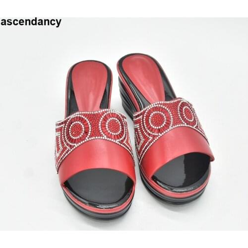 New product wedges womens shoes simple high heels with rhinestone decoration party party high heels