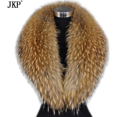 Winter New Natural Raccoon Fur Scarves Warm Raccoon Fur Collar For Women High Quality Shawls and Scarves