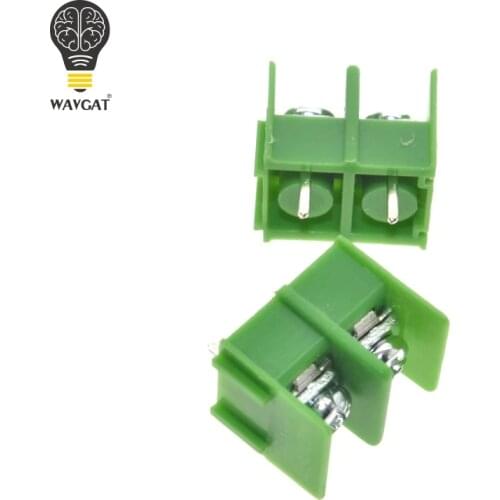 20PCS/LOT KF7.62-2P 7.62mm pitch pcb screw block Splice connector terminal KF7.62 2Pin Green ROHS Can be connected