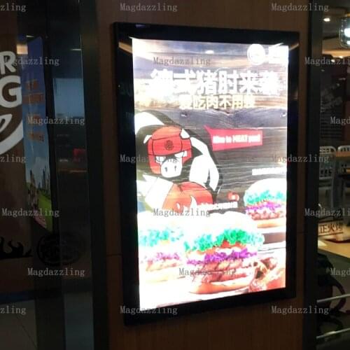 3PCS X A1 Slimline Magnetic Frame LED Edgelit Menu Boards,A1 LED Menu Display Signs for Restaurant