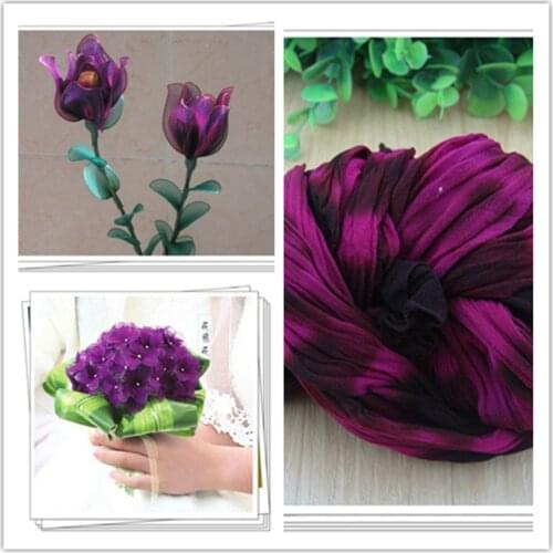 54 colors mix shipping or only one color ship double color stocking flowers/nylon flower /silk flower making/ DIY flowers craft