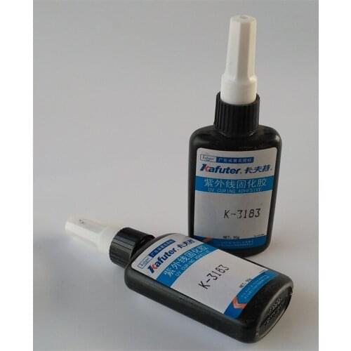 6pcs Kafuter 50g K-3183 UV glue shadowless adhesive metal plastic glass glue high strength