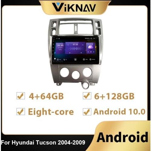 128G Android Car Radio GPS navigation For Hyundai Tucson 2004-2009 Car multimedia player headunit DVD stereo Recorder 2Din