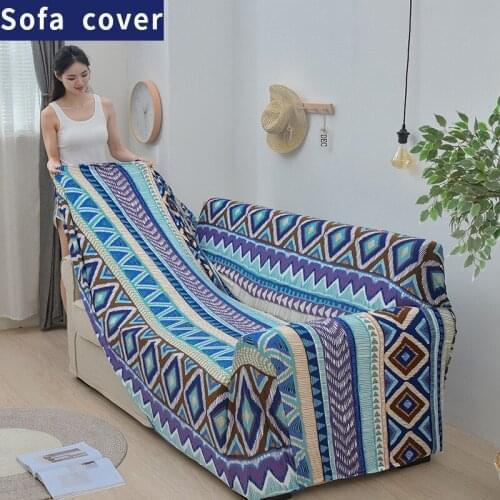 Bohemia Prints Elastic Couch Covers Four Seasons Universal Sofa Cover Sectional Non-slip Stretch Couch Slipcover for Living Room