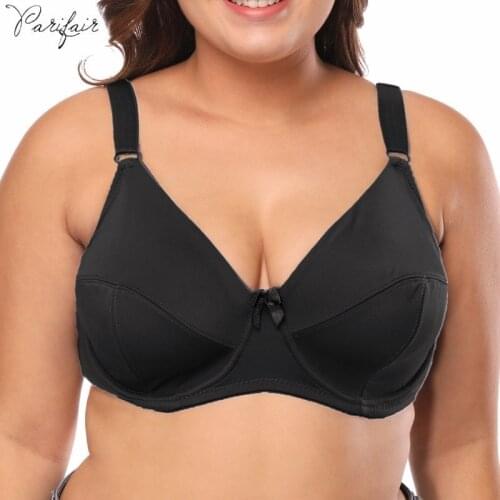 PariFairy C D DD E DDD F cup Big Size Bralette Ultrathin Polyester Underwired Bra Plus size 44E 46E 48E 42F 44F 46F 48F 50F 52F