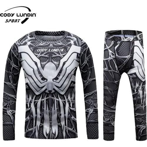 Cody Lundin Children Sublimation Printed Rashguard And Legggings New Design Football Sport-Suits