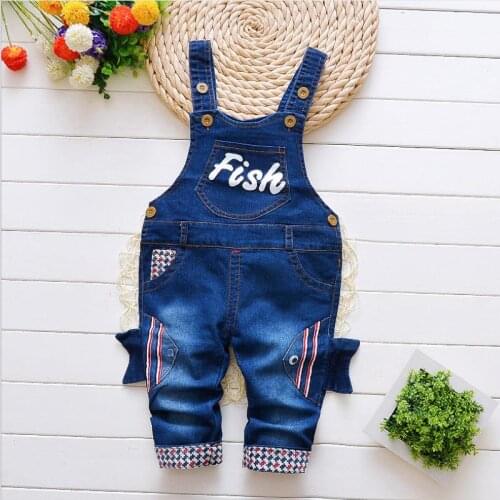 DIIMUU Denim Overalls For Boys