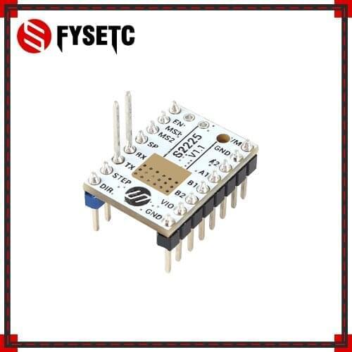 TMC S2225 V1.1 Stepping Motor Driver TMC2225 Stepsticks Mute Driver Current 2A Peak UART Replace TMC2208 TMC2209 For SKR