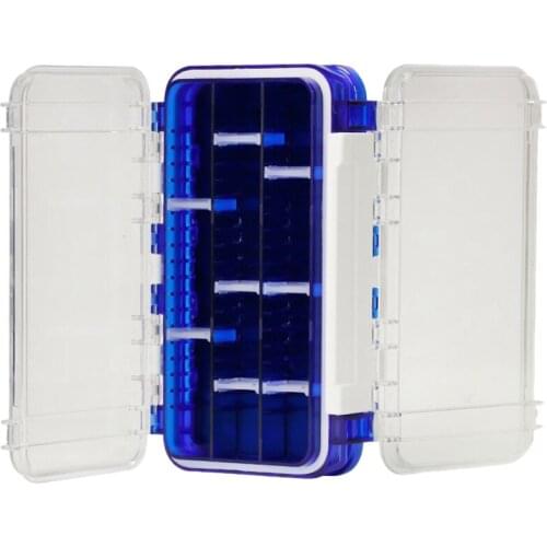 Double Sided Fishing Tackle Box Bait Lure Hook Storage Box Fishing Accessories Plastic Storage Case