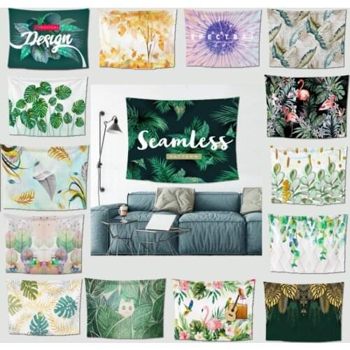 Europe and America customizable size Hanging cloth tropical Green plants ins Ornaments Room Background wall Hanging cloth