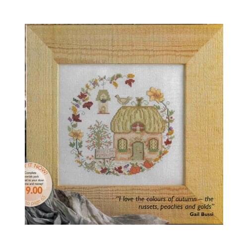 Fishxx Cross-Stitch Col150-4scenery[Pumpkin hut]cotton thread and cloth , water-soluble,100% accurate,11CTembroidery