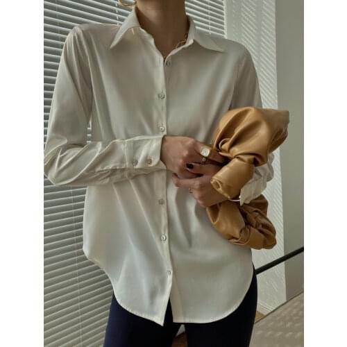 GLIRUIS Satin Blouses