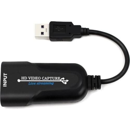 Video Capture Card Convenient Compact HDMI-compatible To USB 3.0 2.0 Game Capture Card Grabber HD Camera Recording Live