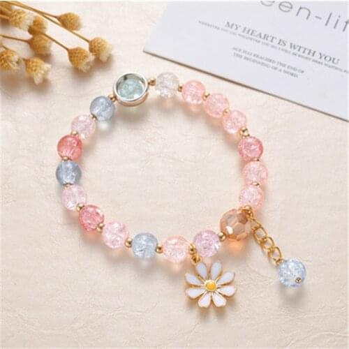 Colorful Popcorn Beads Bracelet For Children Cute Glass Beads Friendship Bracelet For Girls Jewelry Accessories Wholesale 2021