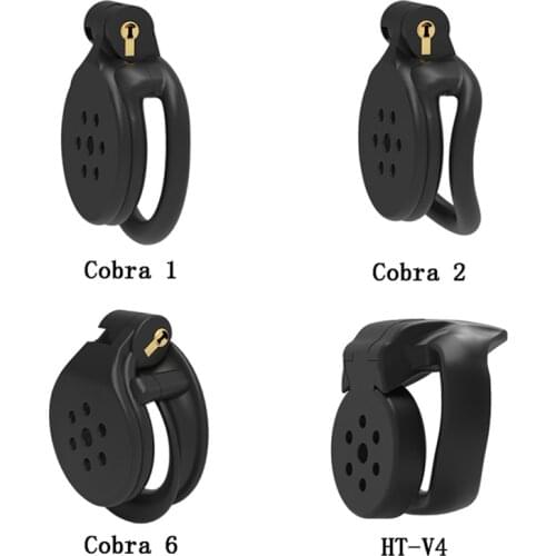 Resin Small Chastity Device Mamba Cock Cage Penis Ring Cobra Penis Cage Adult Chastity Belt Stealth New Lock Sex Toy For Men