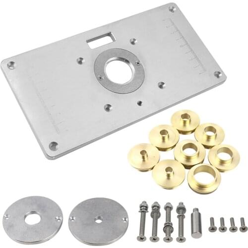 Multifunctional Aluminium Router Table Woodworking Trimming Machine Flip Board Electrician Milling Guide Table