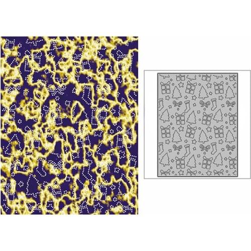 New Spotted Christmas Gifts Plate Craft Embossing Mold 2021 Metal Cutting Dies for DIY Decorative Scrapbooking Album Card Making