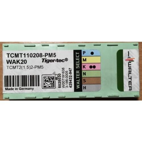 ORIGINAL 10PCS CARBIDE INSERT TCMT110208-PM5 WAK20
