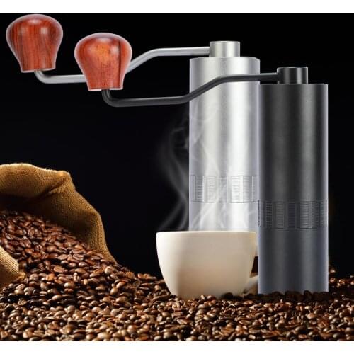 Manual Coffee Grinder Set Adjustable Grinding Stainless Steel Mill Manual Coffee Makers for Espresso French Press Cold Brew Gift