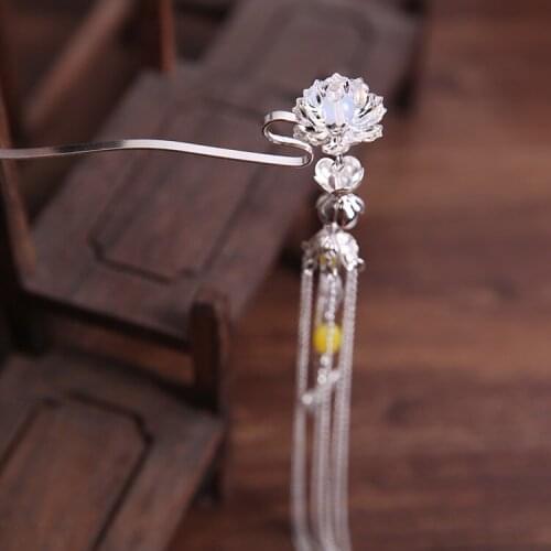 Antique Style Chinese Hairpin Classical Ancient COS Tume Silver Hairpin Chinese Style Retro Headdress COS Chinese Accessories