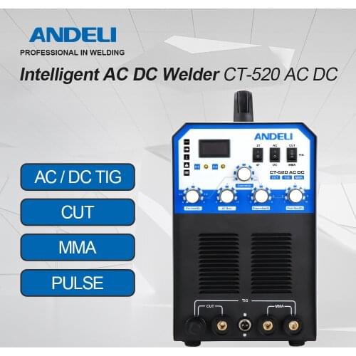 ANDELI Multi-Function AC/DC TIG Welding Machine TIG Pulse MMA CUT 3 in 1 CUT Welding Machine TIG Welder