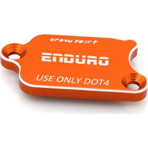 For KTM 950 SUPER ENDURO 2006-2007 Rear Brake Cylinder Cover Reservoir Motocycle Accessories Oil Fluid Cap Tank Cup LOGO Orange