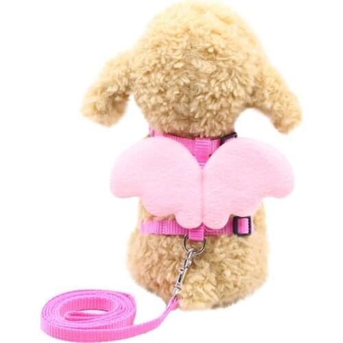 Pet Cat Dog Puppy Cat Angel Wings Vest Chest Straps Belt Adjustable pet supplies pomeranian leather dog collar pitbull