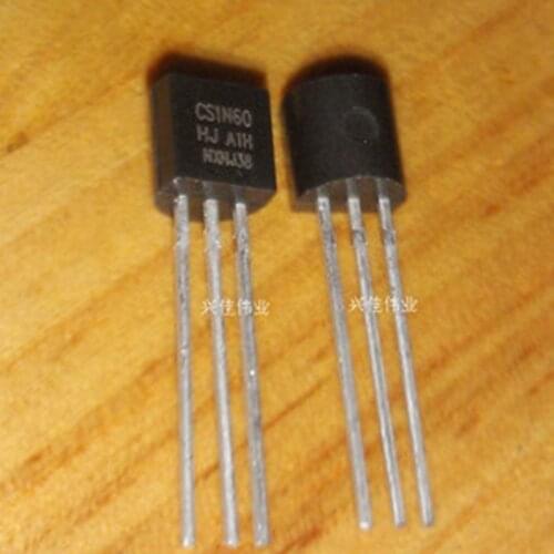 10pcs CS1N60 1N60 TO-92 N-Channel Power MOSFET 0.8A 600V