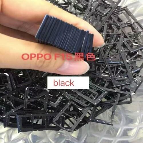 10pcs Sim Tray Holder For Oppo F15 F17 F17 Pro SIM Card Tray Slot Holder Adapter Socket Repair Parts