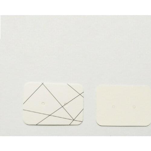 100Pcs/lot 2.5x3.5cm White Paper Ear Studs Card Jewelry Earrings Display Packaging Earring Cards Striped Price Label Card Tags