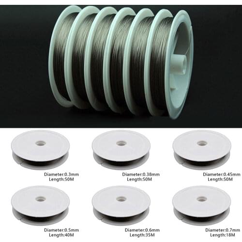 16/18/35/40/50M Steel Wire Sea Fishing Line 7 Strands Braided Fishing Line Anti-bite Wear Resistant Fishing Wire Line Strong