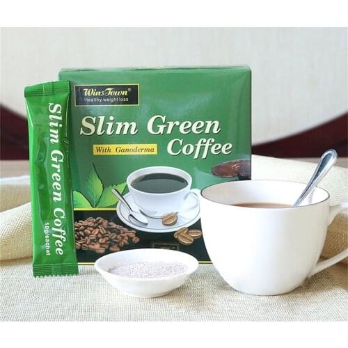 18 Teabags Slim Green Coffee with Ganoderma Control Weight Detox Tea Weight Loss Slimming Fat Burning Health Tea