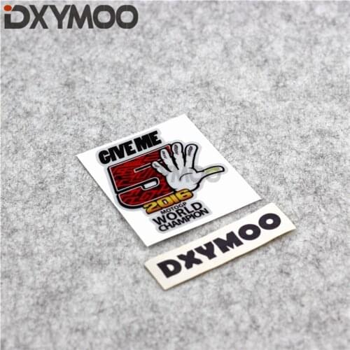 Car Styling Stickers MOTO GP Racing Team 2016 World Champion Give Me Five 93 Motorcycle Vinyl Tape Decals 8x7cm