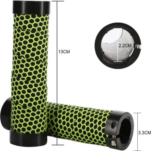 Mountain Bike Handlebar Cover Bicycle Sponge Handle Sleeve Bilateral Locking Road Bike Handle Honeycomb Grip Cycling Sleeve