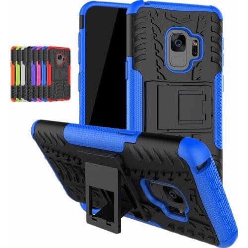 Sunjolly for S9 Plus Case Tough Armor Duty phone Cases PC+TPU Holder Cover Hybrid Silicone fundas for Samsung Galaxy S9/S9 Plus