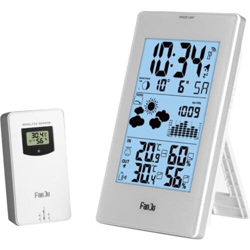 Digital Thermohygrometer Thermometer Hygrometer Indoor Room Temperature Humidity Gauge Meter Alarm Clock LCD Weather Station