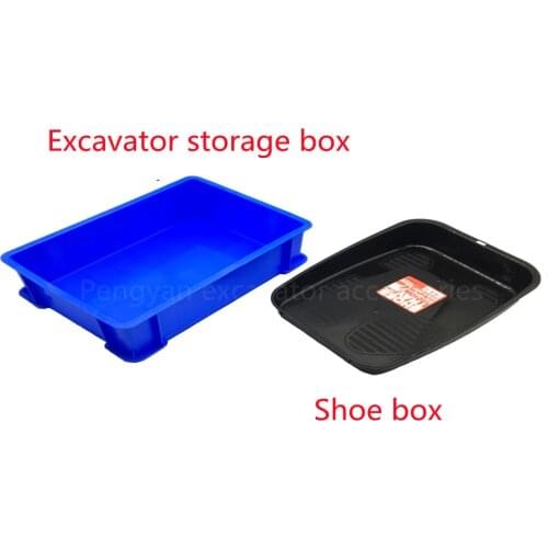 Excavator parts cab supplies shoe box storage box storage box storage box seat cover Hitachi Kobelco Doosan Daewoo free shipping