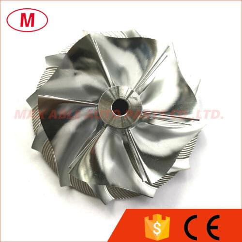 GT3582 451644-0005 63.50/82.00mm 6+6 blades Turbo Billet compressor wheel/Aluminum 2618/Milling wheel for Racing Turbochrager