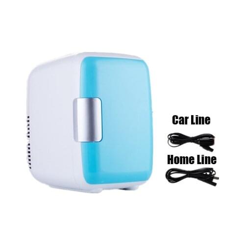 Dual-Use 4L Home Car Use Refrigerators Mini Refrigerators Freezer Cooling Heating Box Cosmetic Fridge Makeup Refrigerators