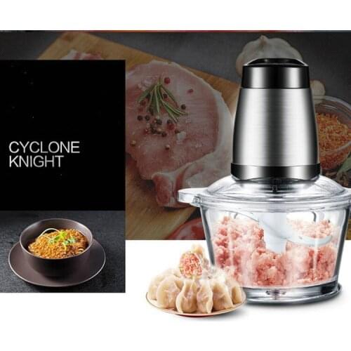 Coffee machine meat grinder USES electric stainless steel stuffing to whip and stir garlic cloves NEW