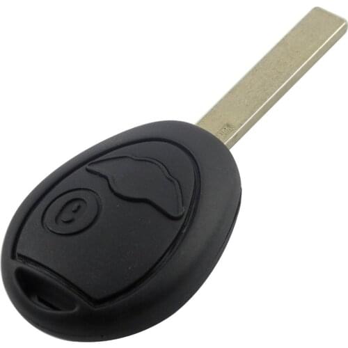 RIOOAK 5pcs/lot RIOOAK Car Key Shell For BMW Mini 1 button Cooper R50 R53 Uncut Blade Blank Case Remote Fob Cover