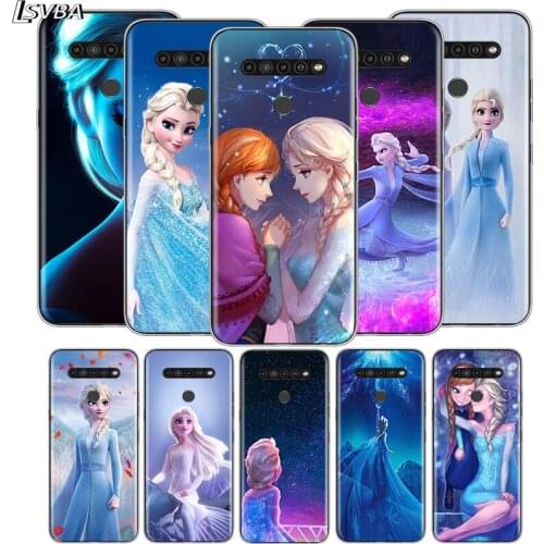 Beautiful Princess Elsa For LG V60 V50S V50 G8X G8S G8 G7 ThinQ 5G K61 K51S K41S K30 K20 Q60 Q9 Soft Phone Case