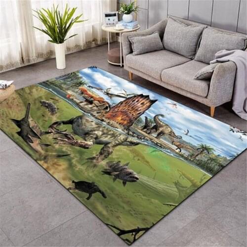 Nordic 3D Dinosaur carpet kids living room sofa bedroom kids play mat cartoon parlor large carpets hallway door mat style-5