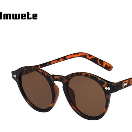 Imwete Sunglasses for Women Men Vintage Round Shades Eyewear Retro Unisex Outdoor Eyeglasses Fashion Female Sun Glasses UV400