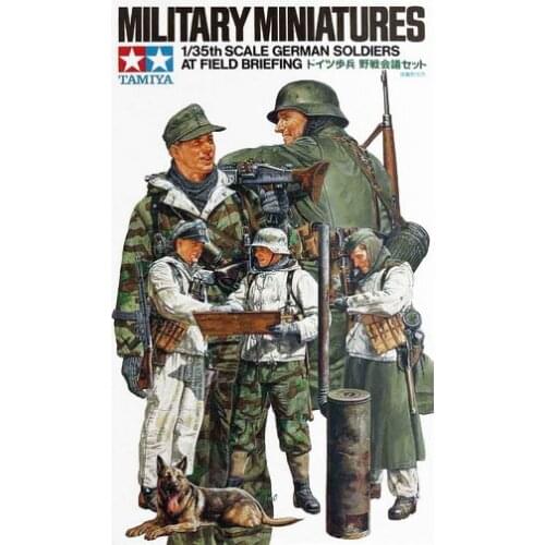 Tamiya Plastic Assembly Model 1/35 Germany Battlefield Meeting Soldier 5 Person Group Soldier Set Adult Collection DIY KIT 35212