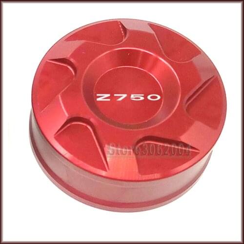 Rear Brake Fluid Reservoir Cover Cap For KAWASAKI Z750R Z 750R 2007-2010 2008 Motorcycle Accessories CNC Green With Logo