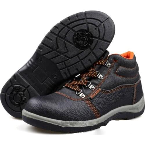 Safety Shoes Cap Steel Toe Safety Shoe Boots For Man Work Shoes Men Casual Waterproof Khaki Footwear Winter Non-slip DXZ092