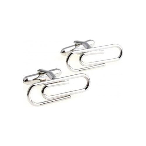 Paper clip Cufflink 15 pairs Wholesale Free Shipping
