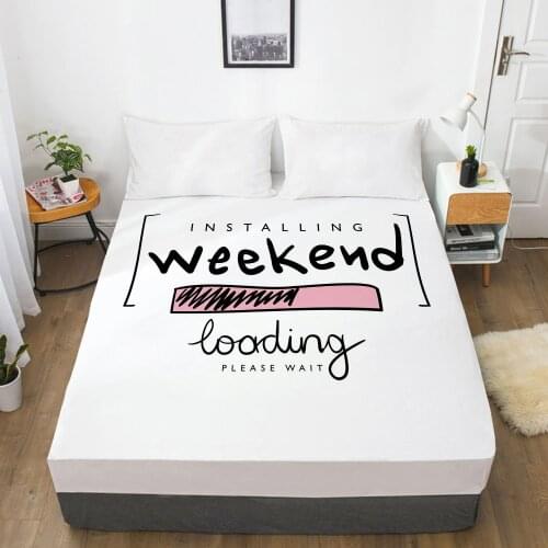 1PC Fitted Sheets Mattress Cover With Elastic Band 3D Bed Sheet Linens 90x200 150x200 Bed Sheet Customize any size design